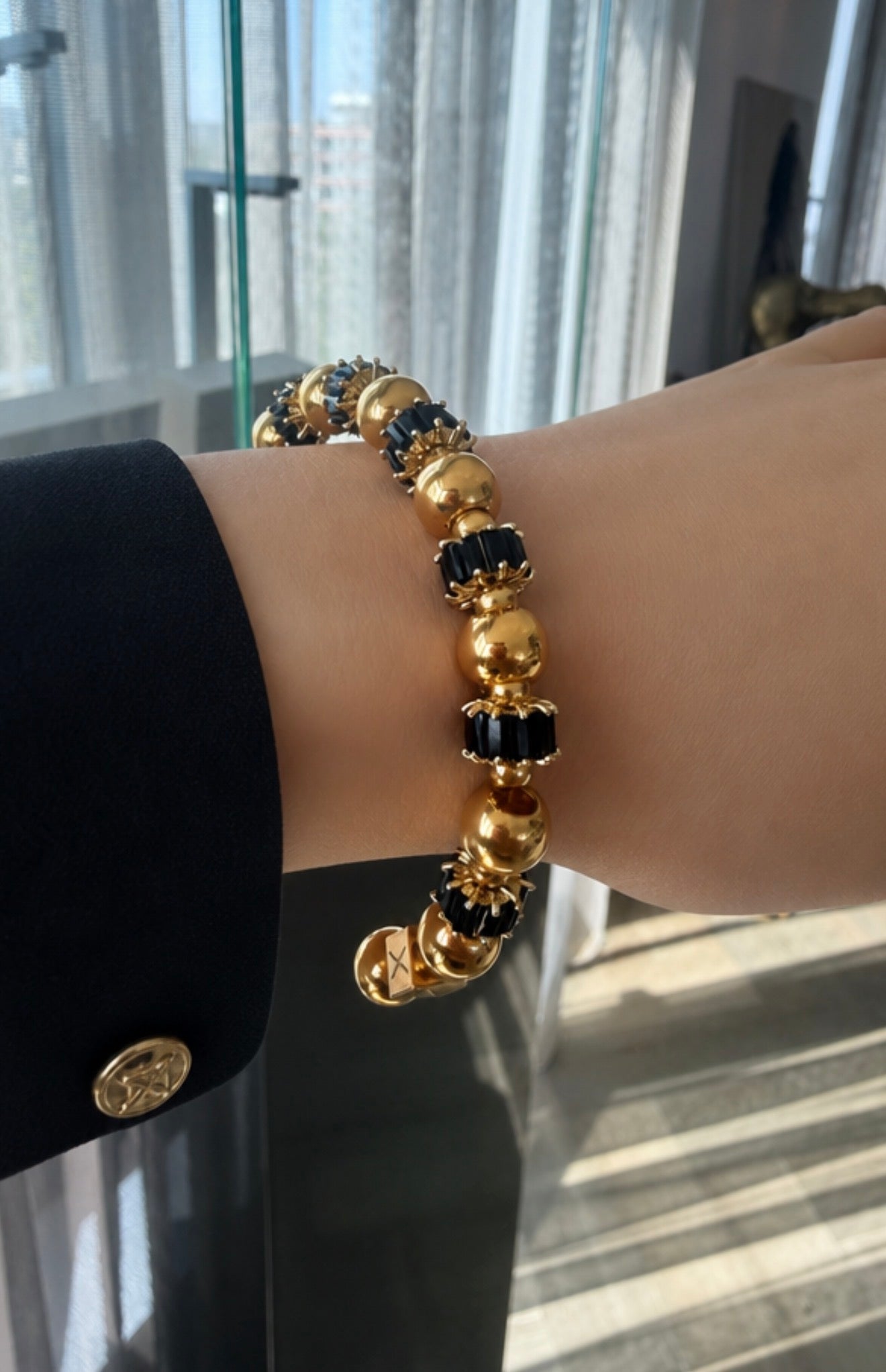 Obsidian Luxe Bangle