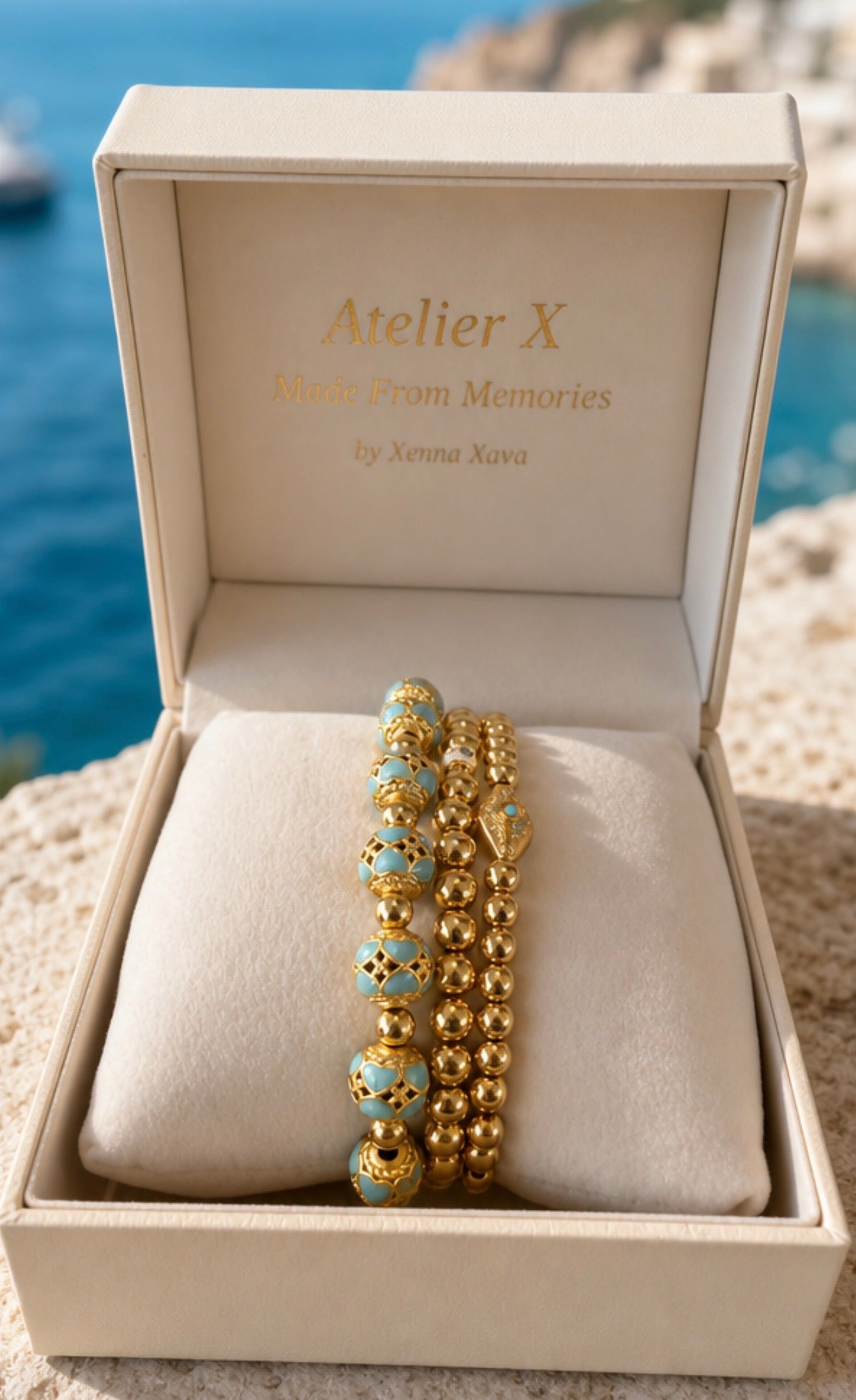 The X Trilogy – Turquoise Goldleaf Set