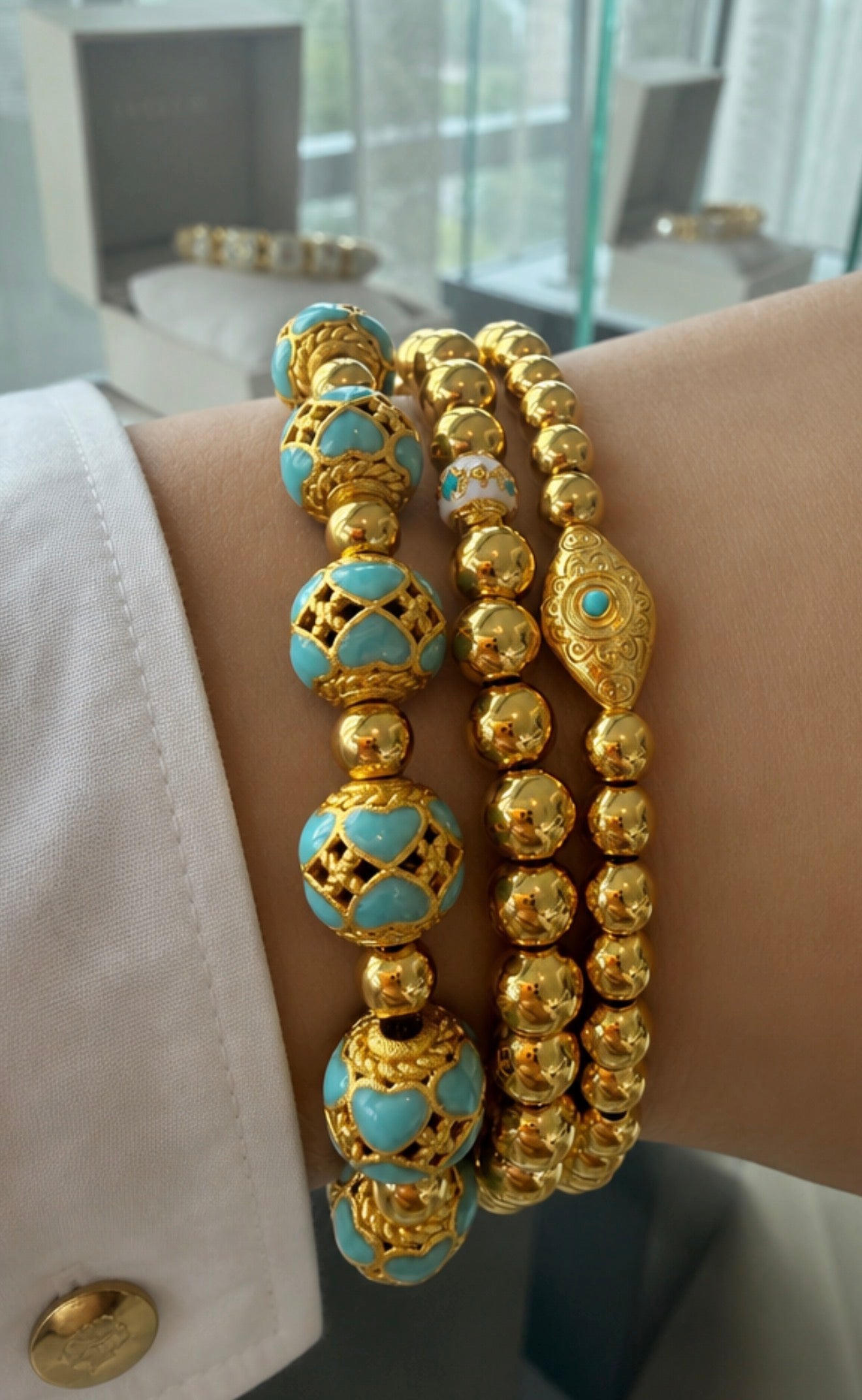 The X Trilogy – Turquoise Goldleaf Set