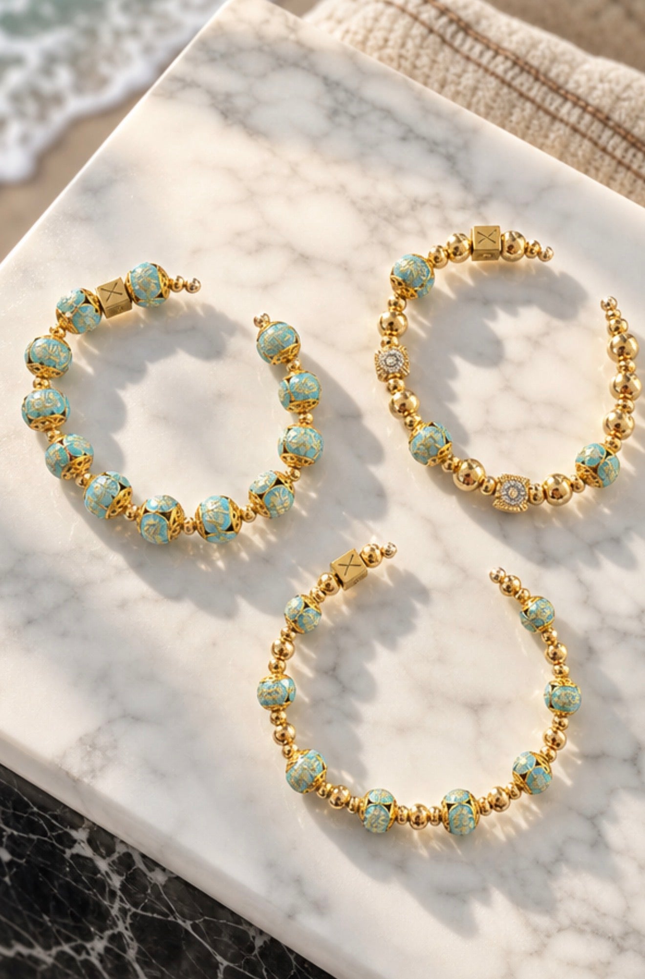 The Azure Bangle Set