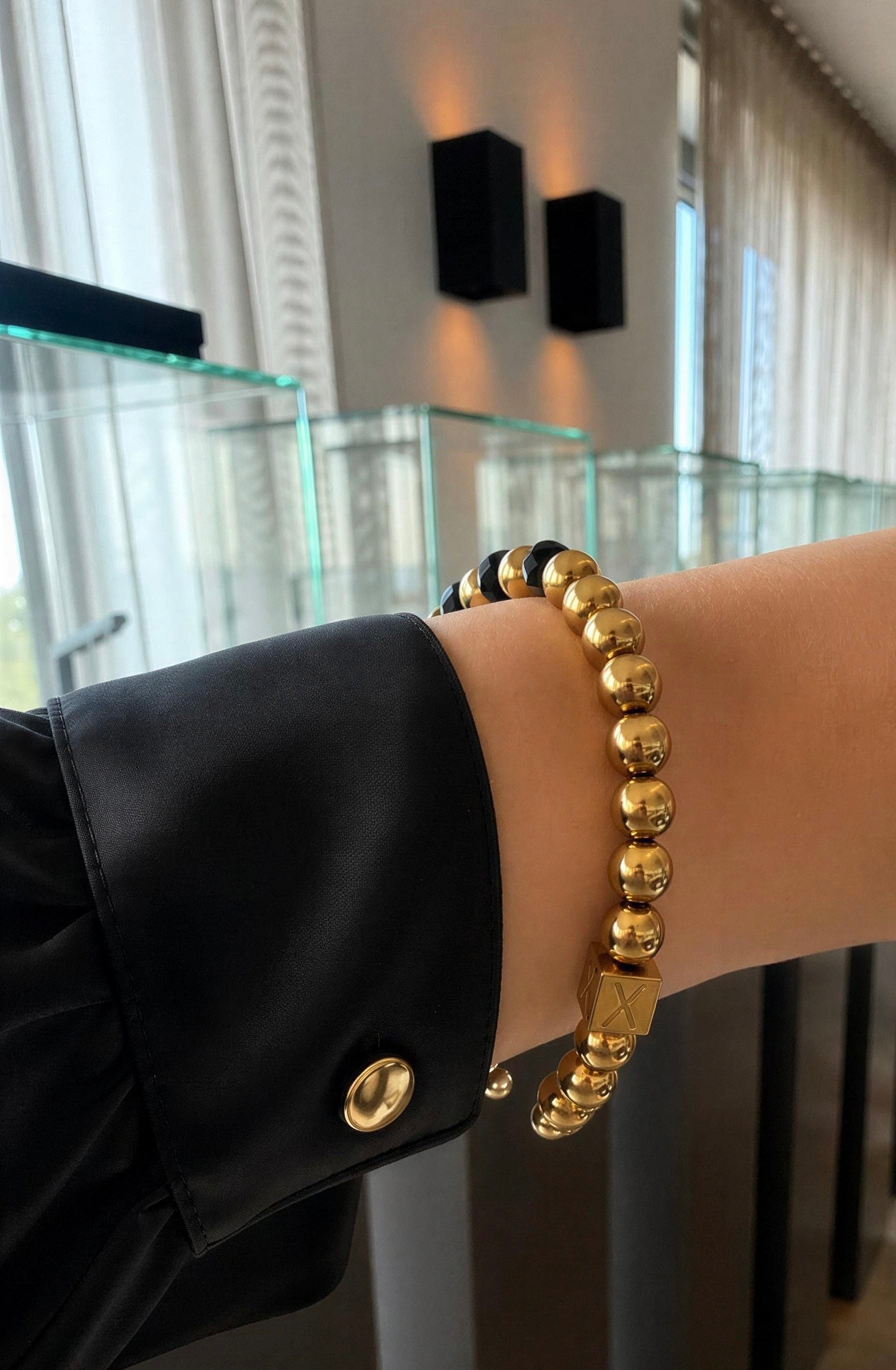 Midnight Gold Bangle