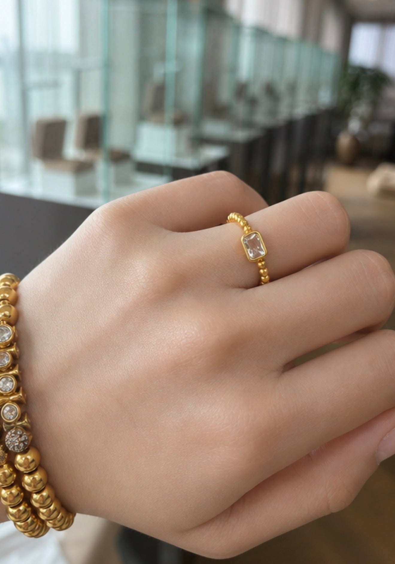 Crystal Éclat Ring